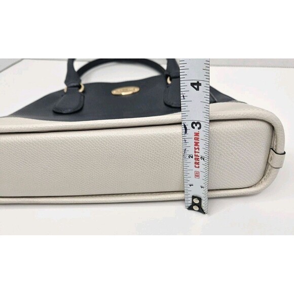 Coach Mini Cora Domed Satchel Bi Color Leather F34517 Midnight Blue W/ Wristlet - Picture 13 of 16